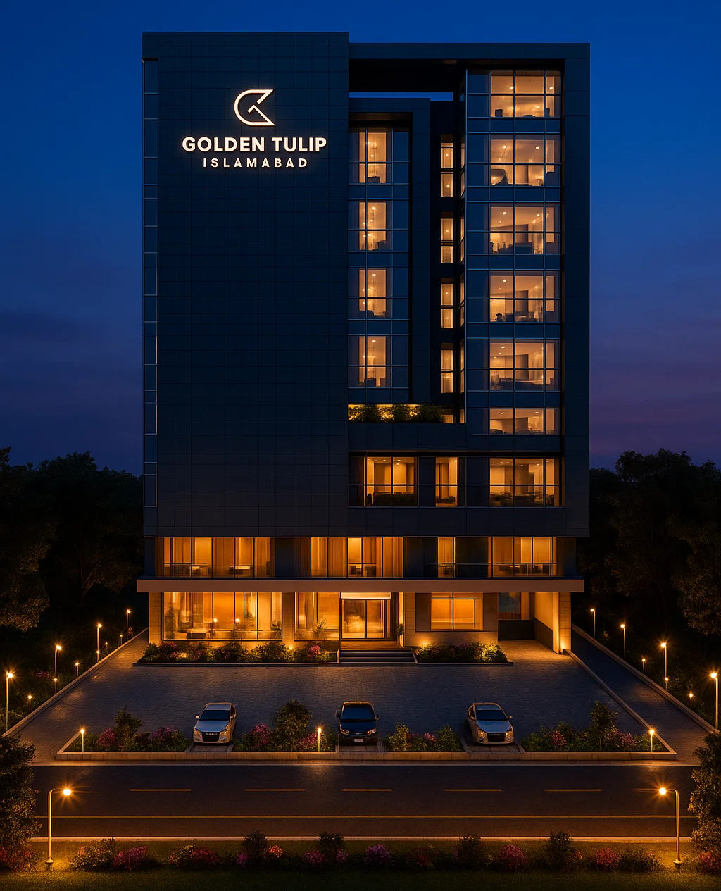 Solitaire Hotel Islamabad Building Rendering