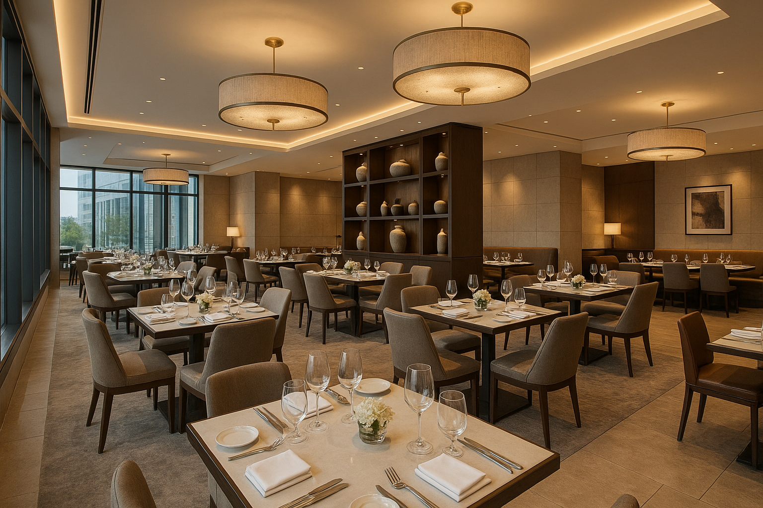 Luxury bathroom with modern fixtures
